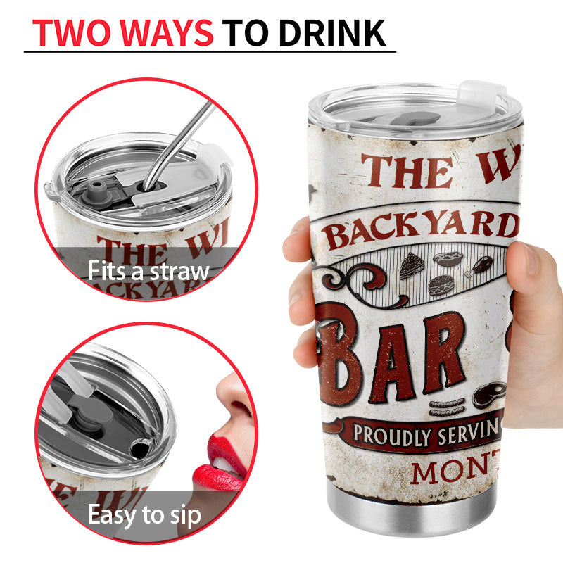 Personalized Grilling Proudly Serving Customized Tumbler
