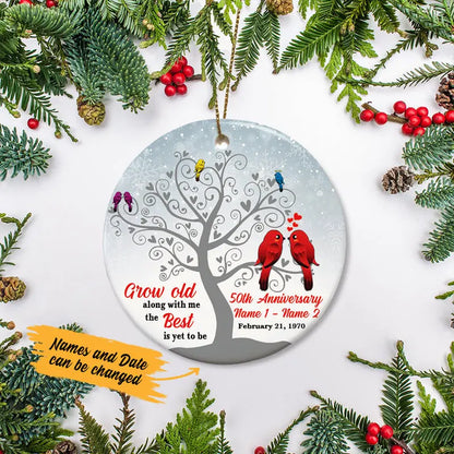 Personalized Grow Old Anniversary Ornament ornament The Next Custom Gift