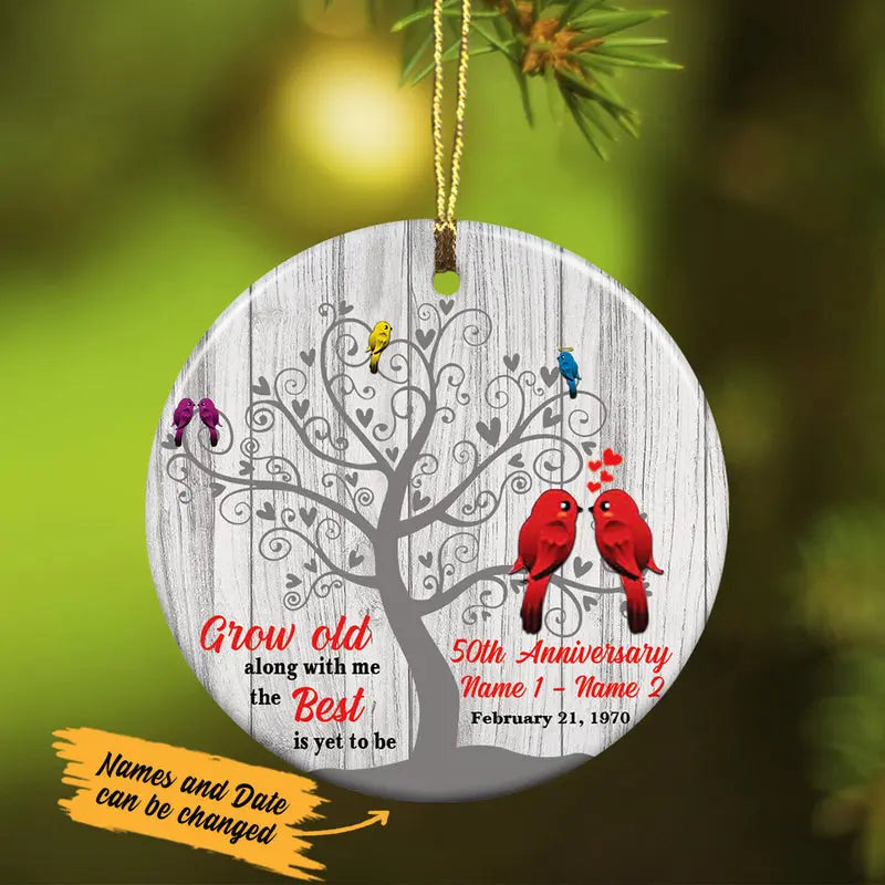 Personalized Grow Old Anniversary Ornament ornament The Next Custom Gift