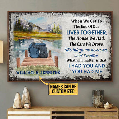 Personalized Lake House Old Couple When We Get Custom Poster