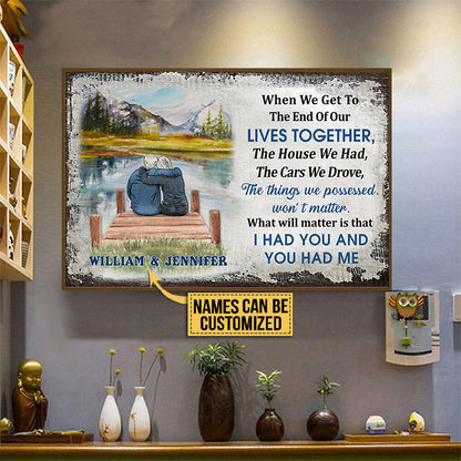 Personalized Lake House Old Couple When We Get Custom Poster
