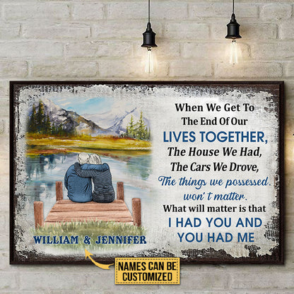 Personalized Lake House Old Couple When We Get Custom Poster