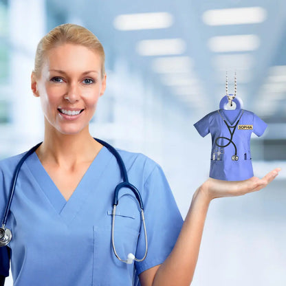 Personalized Nurse Scrubs - Gift for Nurse Ornament ornament The Next Custom Gift