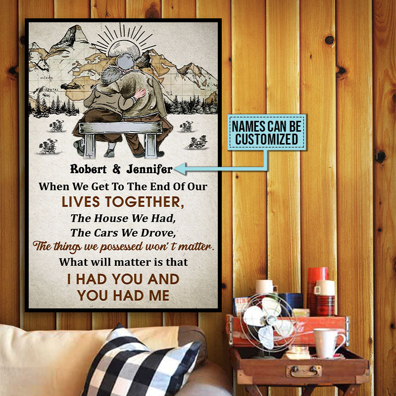 Personalized Old Map When We Get Custom Poster