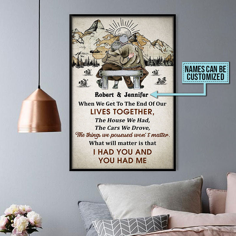 Personalized Old Map When We Get Custom Poster