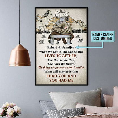 Personalized Old Map When We Get Custom Poster