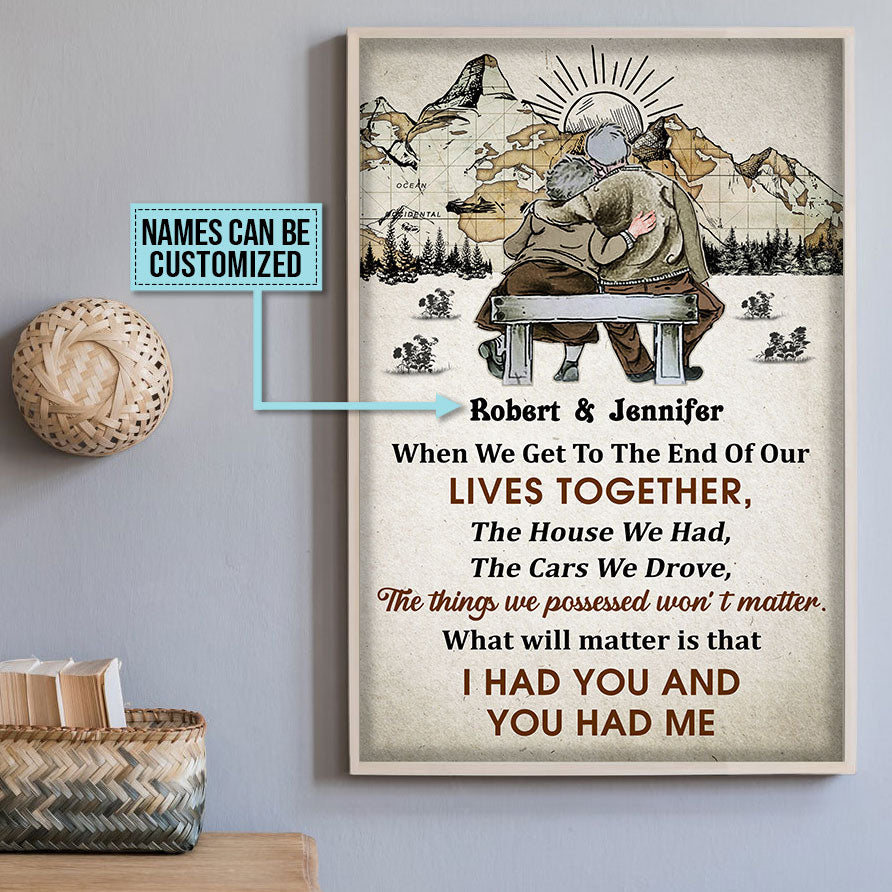 Personalized Old Map When We Get Custom Poster