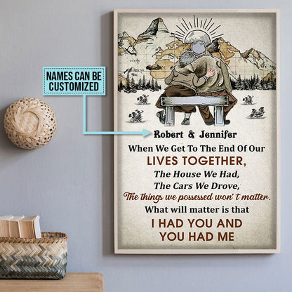 Personalized Old Map When We Get Custom Poster