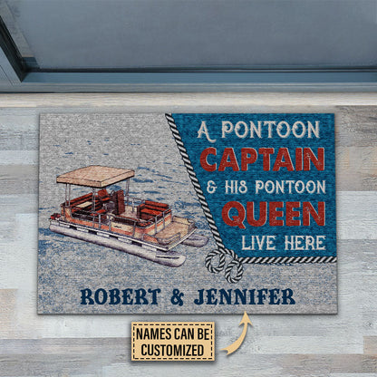 Personalized Pontoon A Pontoon Queen Customized Doormat