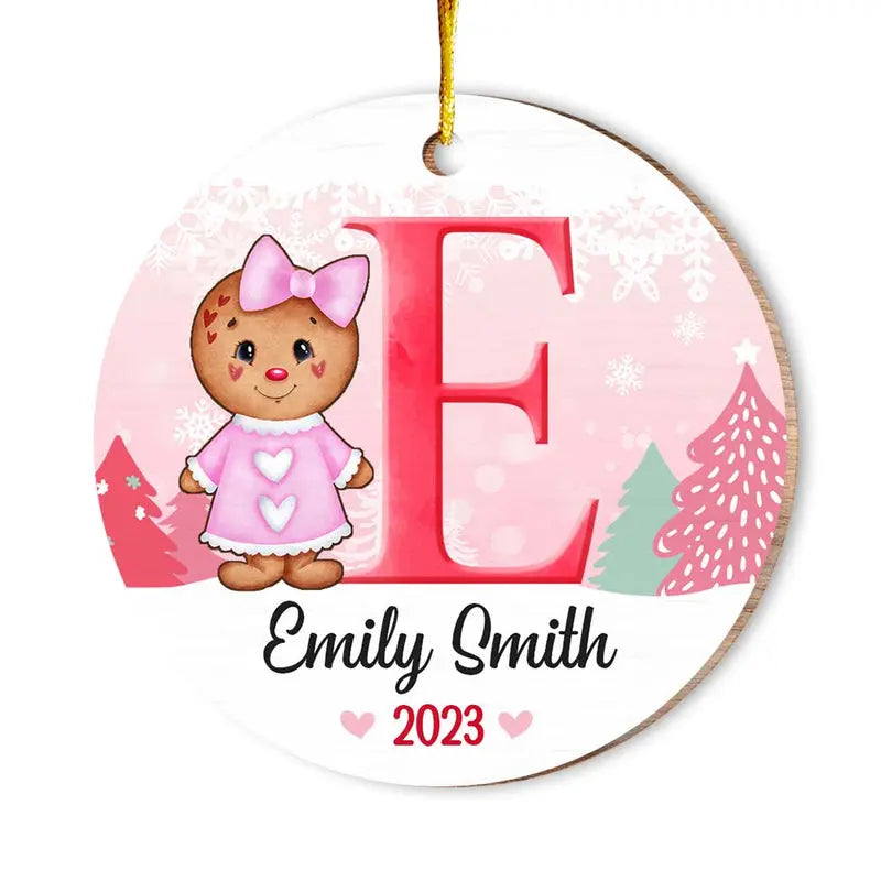 Personalized Son Daughter Christmas Circle Ornament Ornament The Next Custom Gift