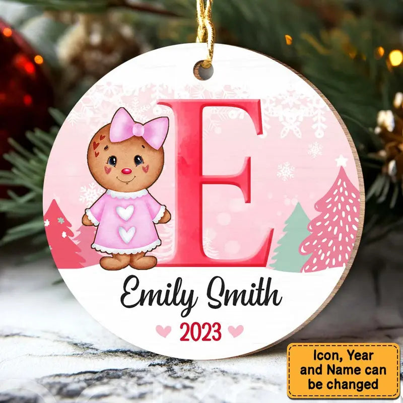 Personalized Son Daughter Christmas Circle Ornament Ornament The Next Custom Gift