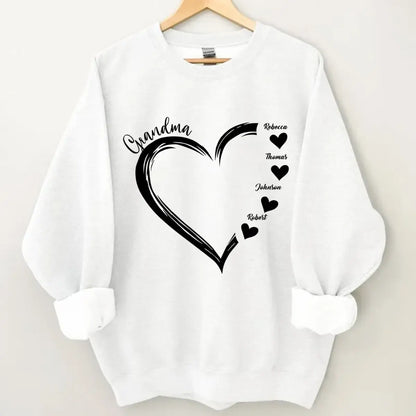 Personalized Sweet Heart Grandma, Nana, Mom Kids Sweatshirt Shirts & Tops The Next Custom Gift