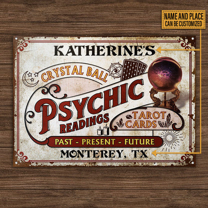 Personalized Tarot Cards Psychic Readings Customized Classic Metal Signs