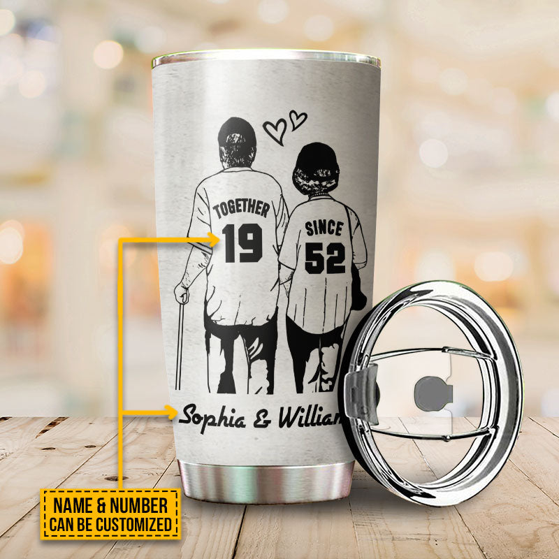 Personalized Baseball Together Since Customized Tumbler