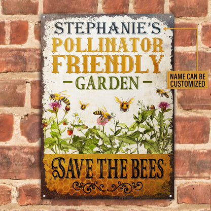 Personalized Bee Save The Bees Customized Classic Metal Signs