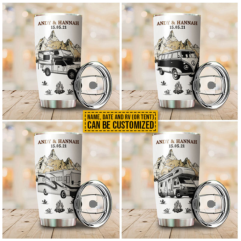 Personalized Camping Adventure Begins Customized Tumbler