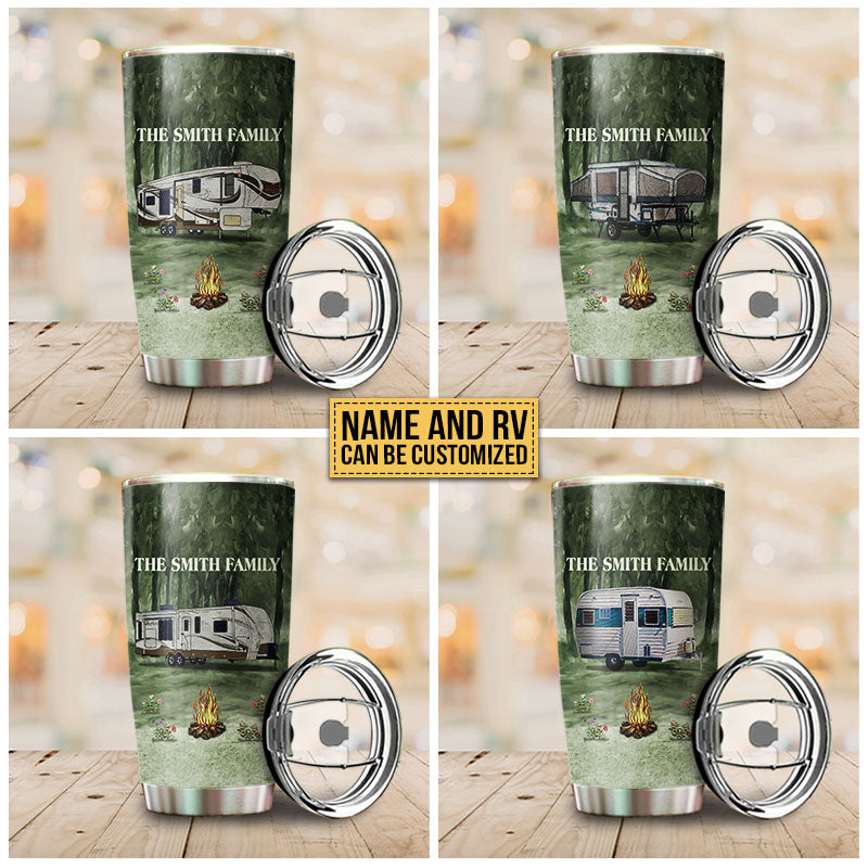 Personalized Camping And Into The Forest Customized Tumbler