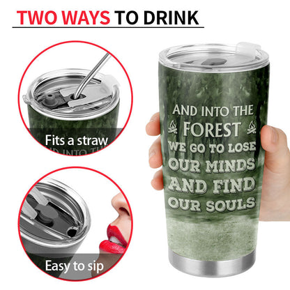 Personalized Camping And Into The Forest Customized Tumbler