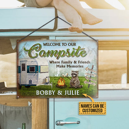 Personalized Camping Make Memories Customized Classic Metal Signs