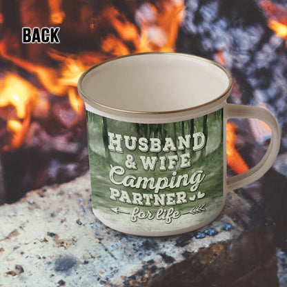 Personalized Camping Partners For Life Customized Campfire Mug
