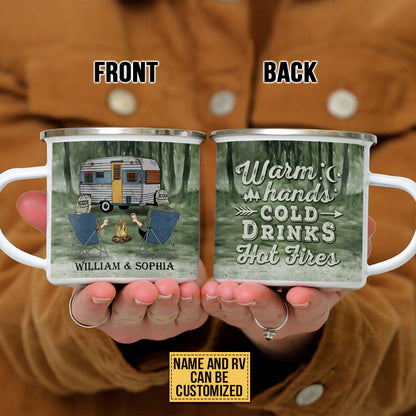 Personalized Camping Warm Hands Customized Campfire Mug