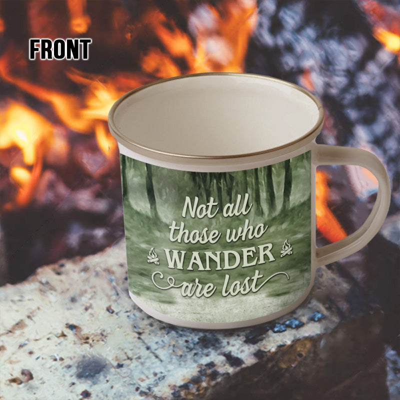 Personalized Camping Who Wander Are Lost Customized Campfire Mug