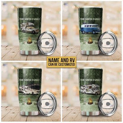 Personalized Camping Who Wander Are Lost Customized Tumbler