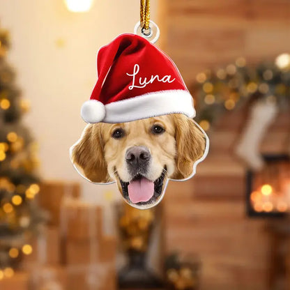 Pet Funny Christmas Face - Personalized Pet Photo Ornament Ornament The Next Custom Gift