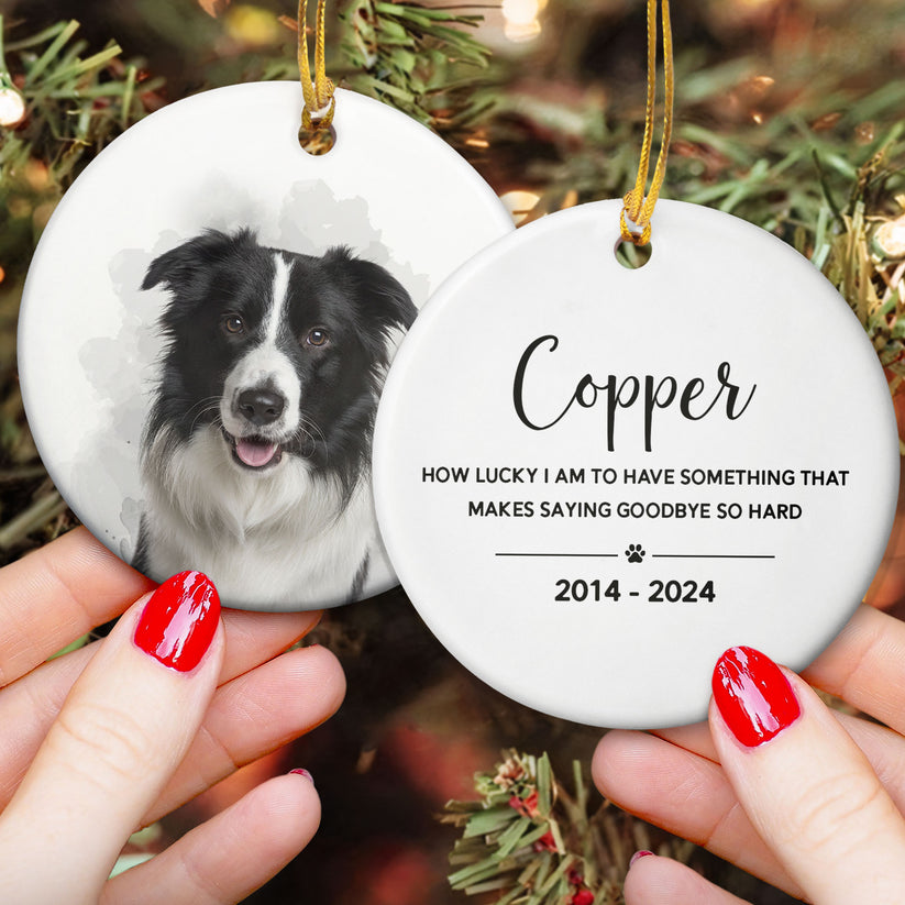 Pet Loss Custom Photo - Personalized Acrylic Photo Ornament