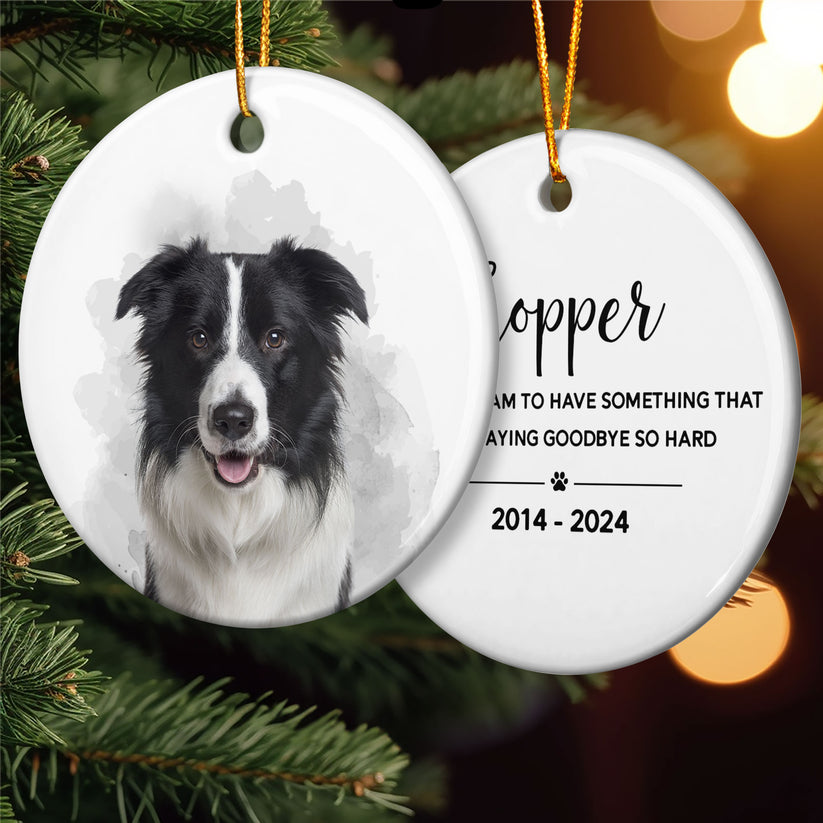 Pet Loss Custom Photo - Personalized Acrylic Photo Ornament