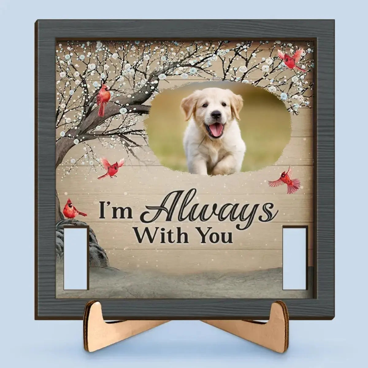 Pet Lover - I'm Alway With You - Couple Personalized(NV) Frame Light Box The Next Custom Gift