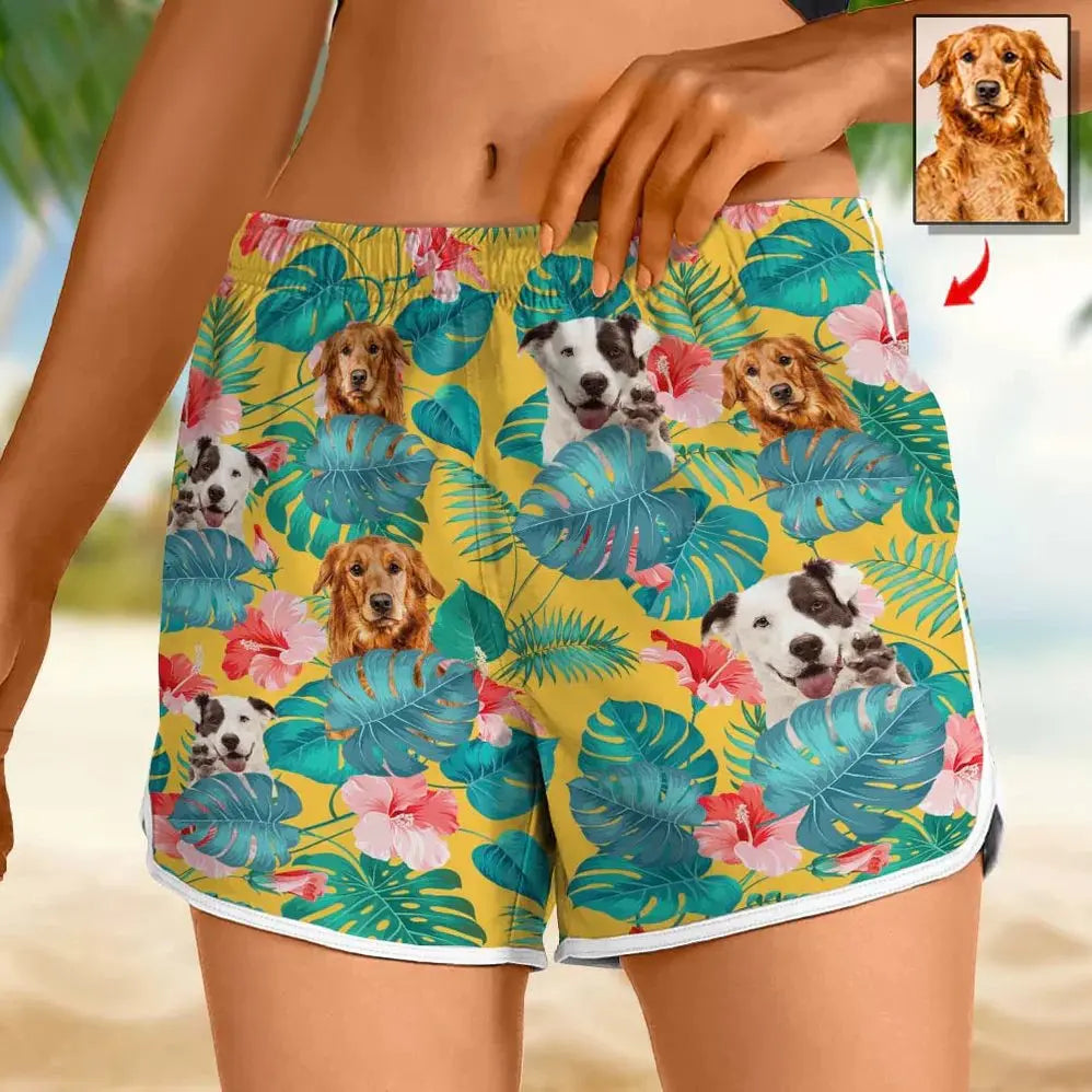 Pet Lover - Women's Beach Short - Personalized Beach Short (AB) Beach Short The Next Custom Gift