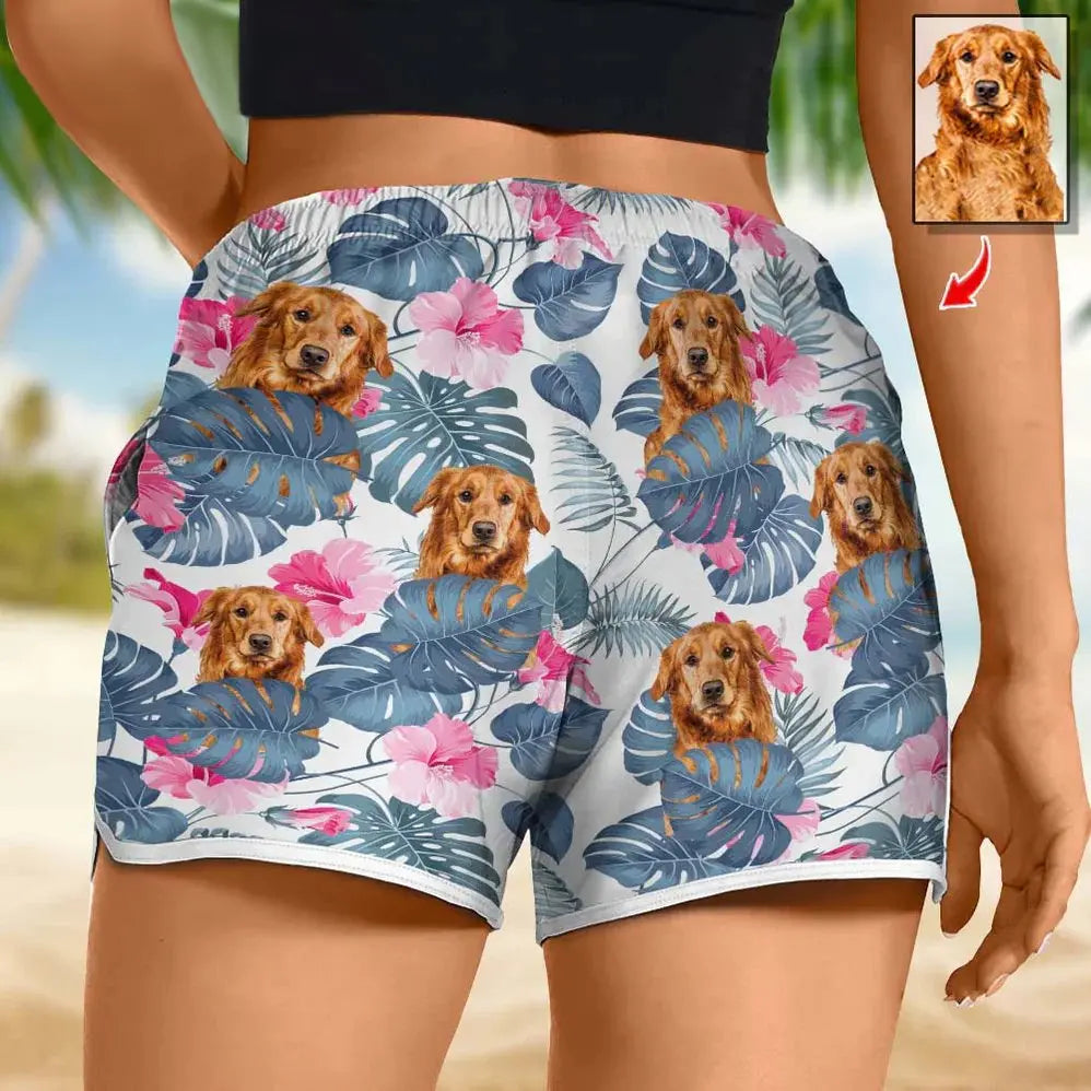 Pet Lover - Women's Beach Short - Personalized Beach Short (AB) Beach Short The Next Custom Gift