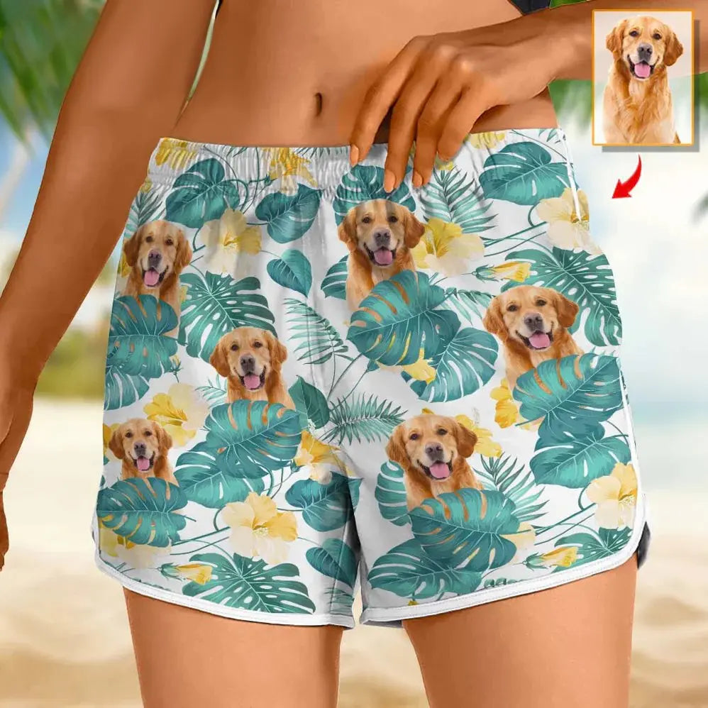 Pet Lover - Women's Beach Short - Personalized Beach Short (AB) Beach Short The Next Custom Gift