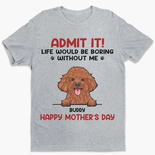 Pet Lovers - Admit It! Life Would Be Boring Without Us - Personalized Unisex T-shirt (VT) T-shirt The Next Custom Gift