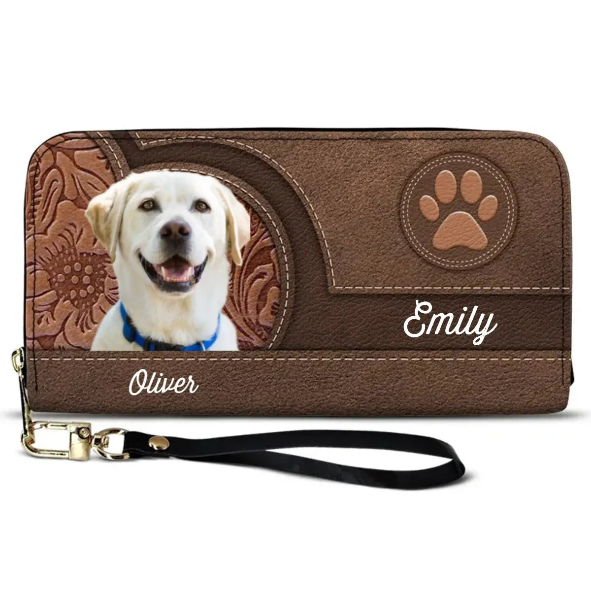 Pet Lovers - Aesthetic Pattern - Personalized Leather Long Wallet Wallet The Next Custom Gift