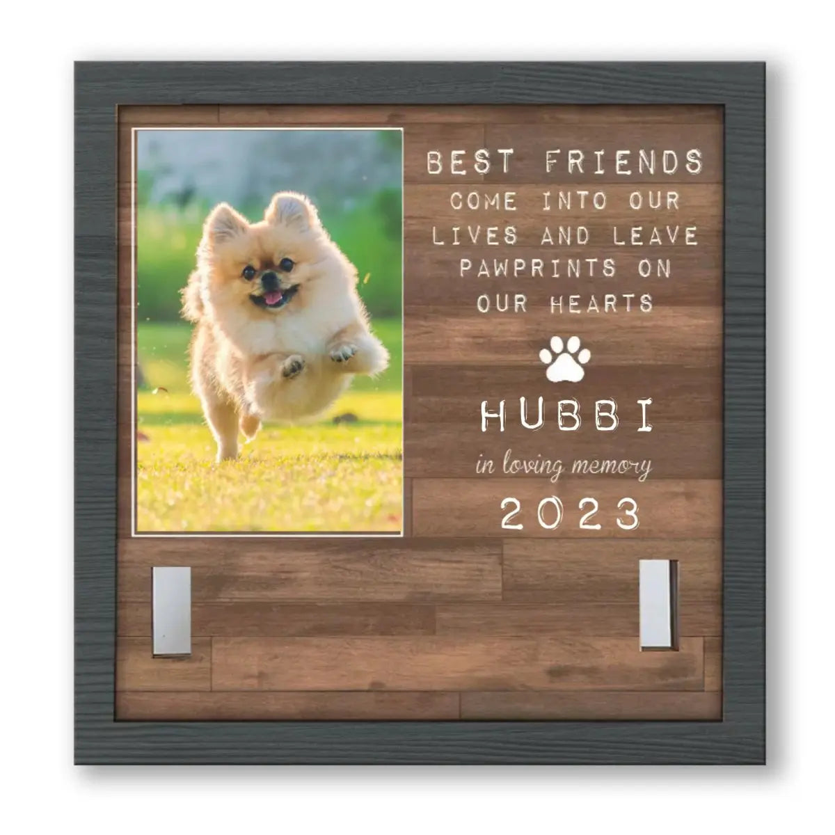 Pet Lovers - Best Friend Come Into Our Lives And Leave Pawprints On Our Heart - Personalized Photo Picture Frame Picture Frame The Next Custom Gift