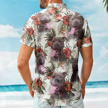 Pet Lovers - Custom Face Funny Photo Aloha - Personalized Photo Hawaiian Shirts Shirts & Tops The Next Custom Gift