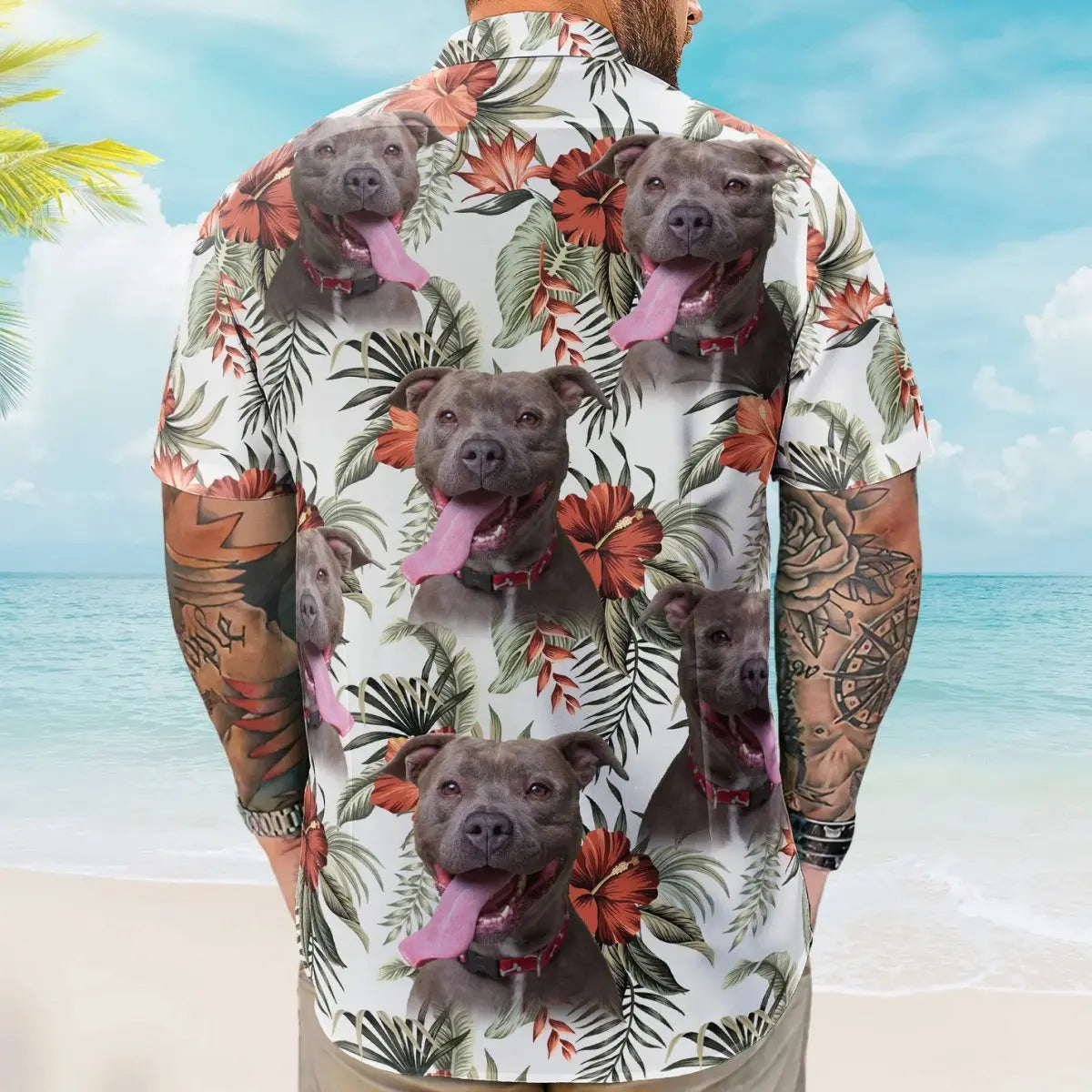 Pet Lovers - Custom Face Funny Photo Aloha - Personalized Photo Hawaiian Shirts Shirts & Tops The Next Custom Gift