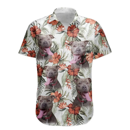 Pet Lovers - Custom Face Funny Photo Aloha - Personalized Photo Hawaiian Shirts Shirts & Tops The Next Custom Gift