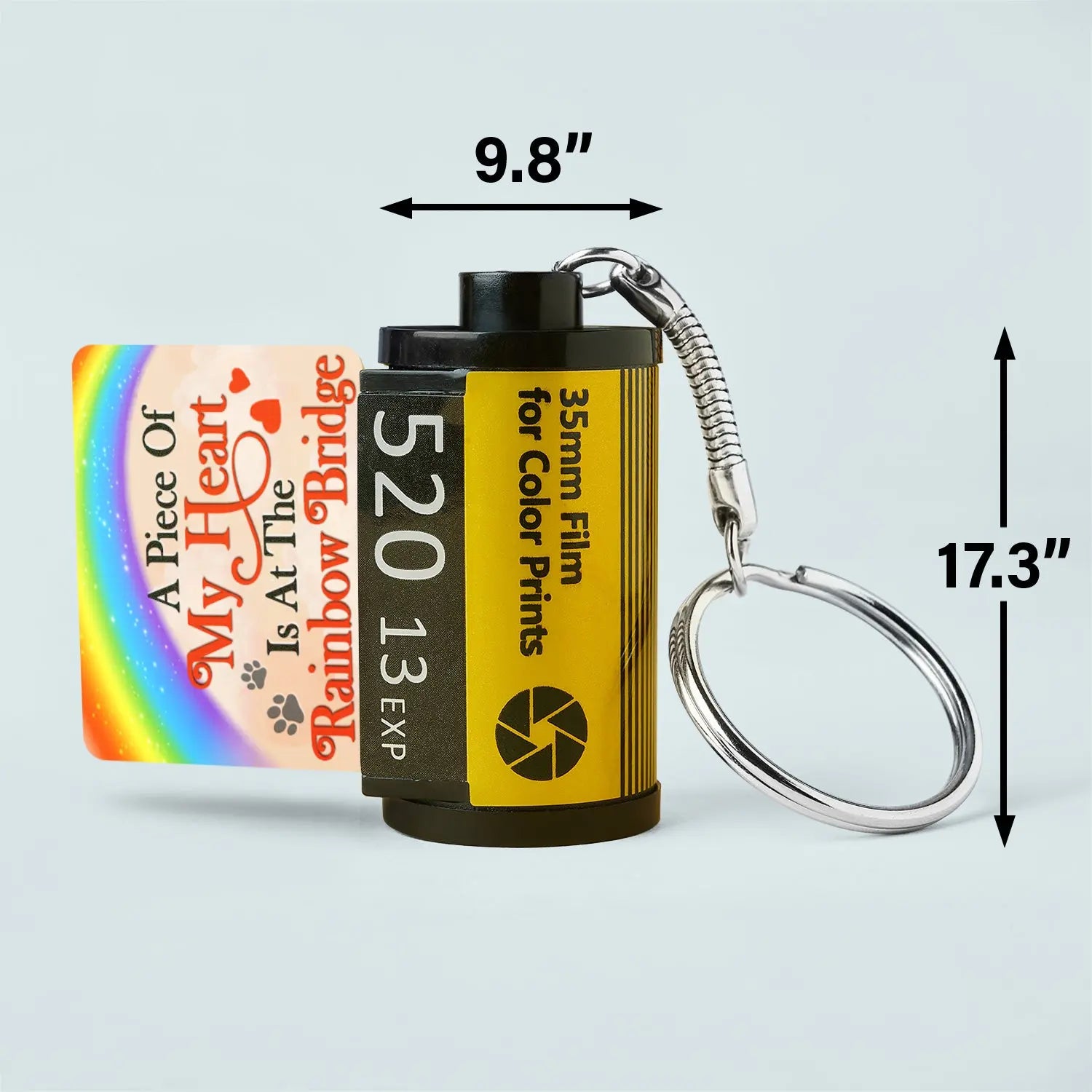 Pet Lovers - Custom Photo A Piece Of My Heart - Personalized Film Roll Keychain (HB) The Next Custom Gift