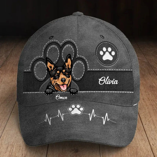 Pet Lovers - Custom Photo Dog & Cat - Personalized Classic Cap Hat The Next Custom Gift