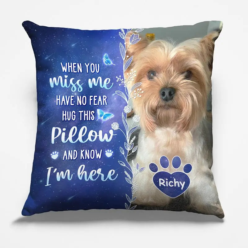 Pet Lovers - Custom Photo My Love For You Is Always Here - Personalized Pillow Pillow The Next Custom Gift