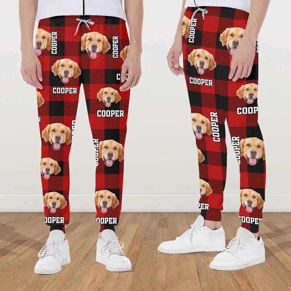 Pet Lovers - Custom Photo & Name Dog Cat - Personalized Men And Women's Sweatpants Pants The Next Custom Gift