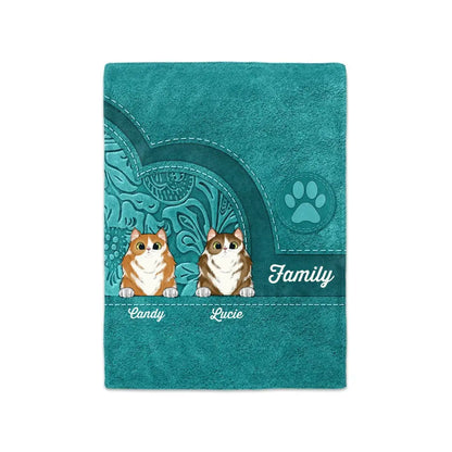 Pet Lovers - Cute Dogs And Cats Aesthetic Pattern  - Personalized Blanket (AQ) Blanket The Next Custom Gift