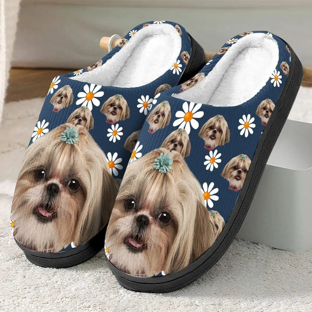 Pet Lovers - Dog Cat And Accessories - Personalized Slippers Fluffy Slippers The Next Custom Gift