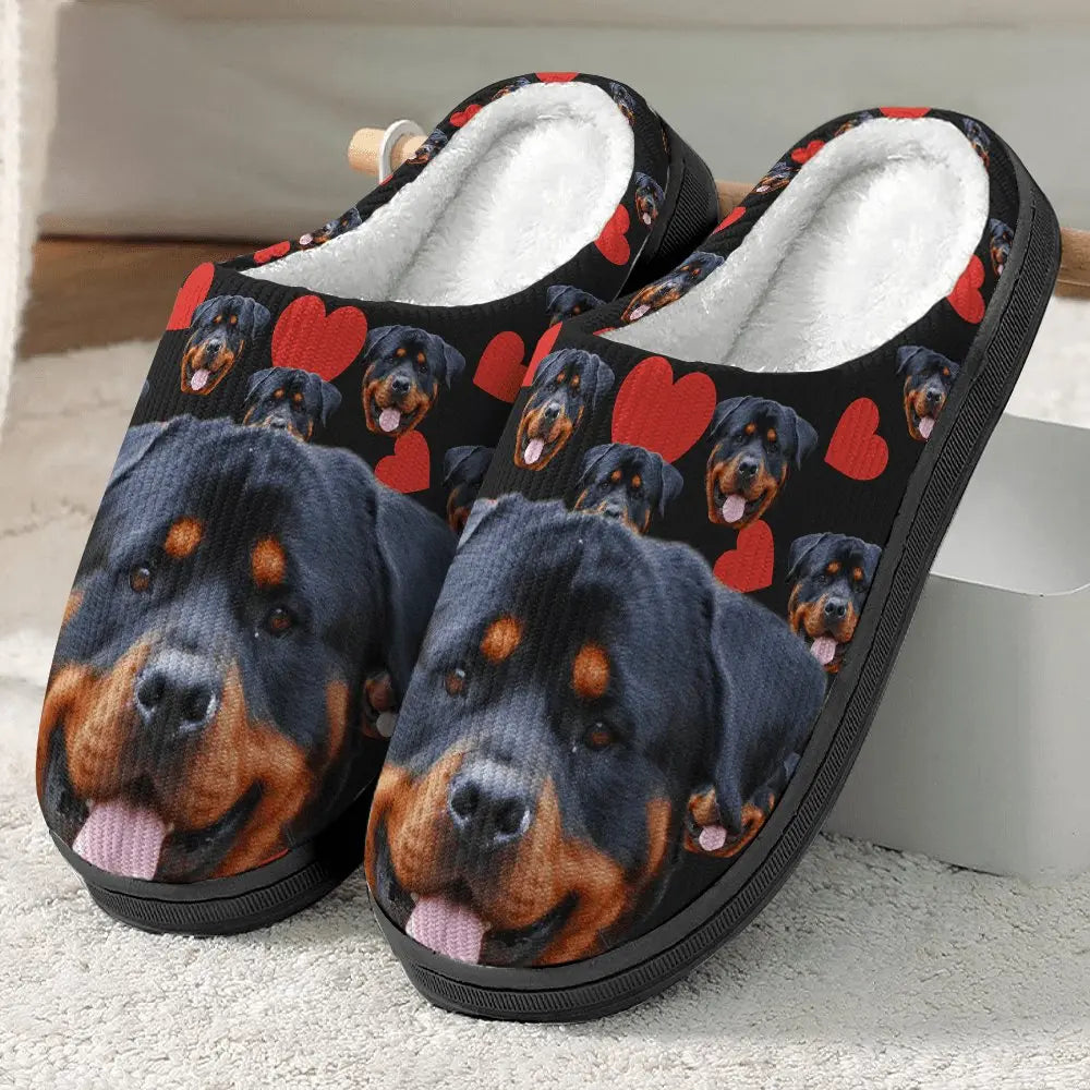 Pet Lovers - Dog Cat And Accessories - Personalized Slippers Fluffy Slippers The Next Custom Gift