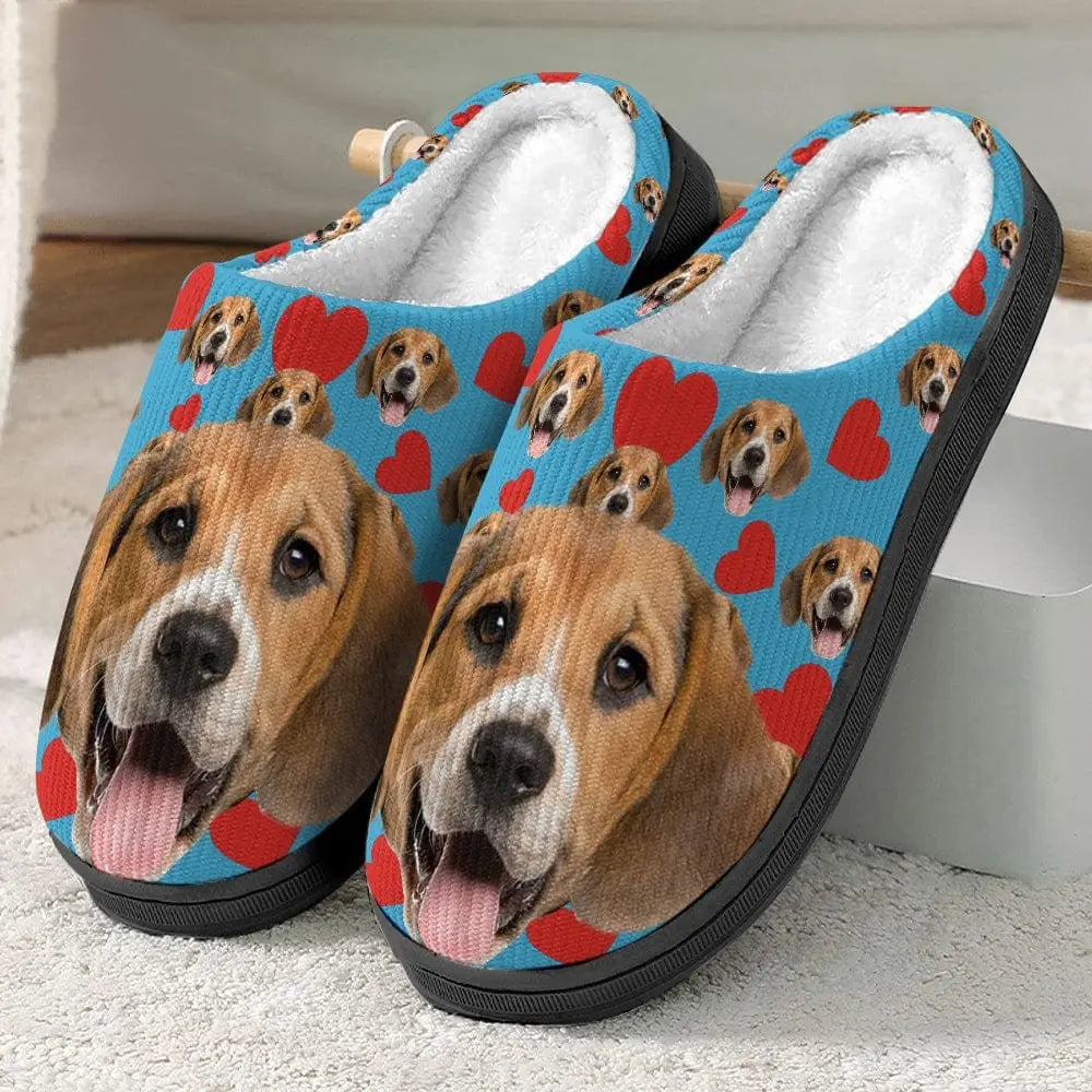 Pet Lovers - Dog Cat And Accessories - Personalized Slippers Fluffy Slippers The Next Custom Gift