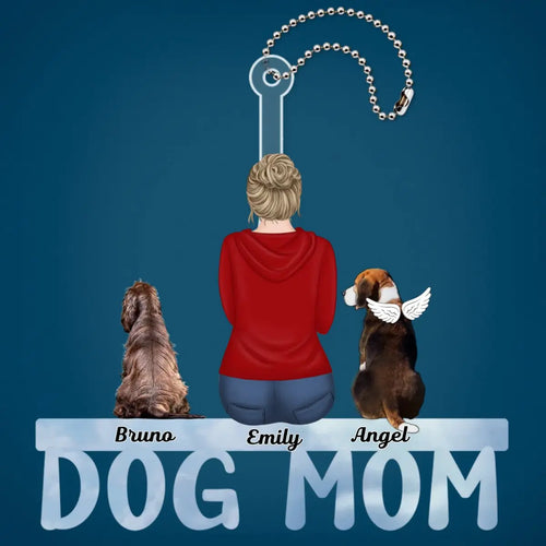 Pet Lovers - Dog Cat Mom Dad - Personalized Acrylic Car Hanger Keychain The Next Custom Gift