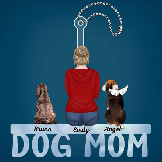 Pet Lovers - Dog Cat Mom Dad - Personalized Acrylic Car Hanger